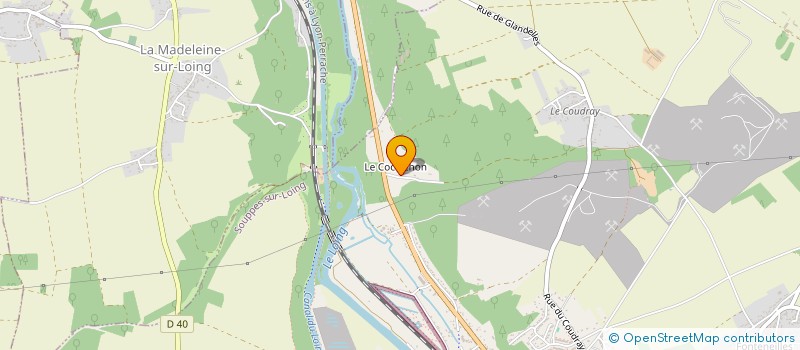 localisation de l'entreprise SCI LES COQUELUCHONS  SOUPPES-SUR-LOING