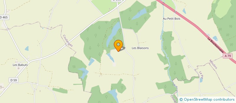 localisation de l'entreprise SCI LES COQUETS  SALIGNY-SUR-ROUDON