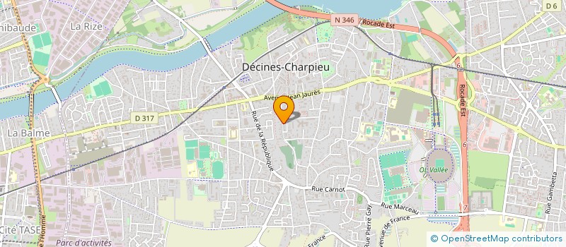 localisation de l'entreprise SCI LES CORALAISES  DECINES-CHARPIEU