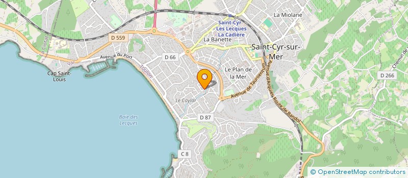 localisation de l'entreprise SCI LES CORAUX à SAINT-CYR-SUR-MER