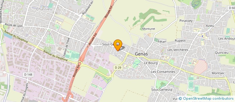 localisation de l'entreprise SCI LES CORBAISES MONNERY  GENAS