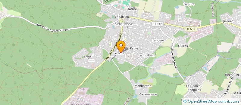 localisation de l'entreprise SCI LES CORDELIERS  SEIGNOSSE