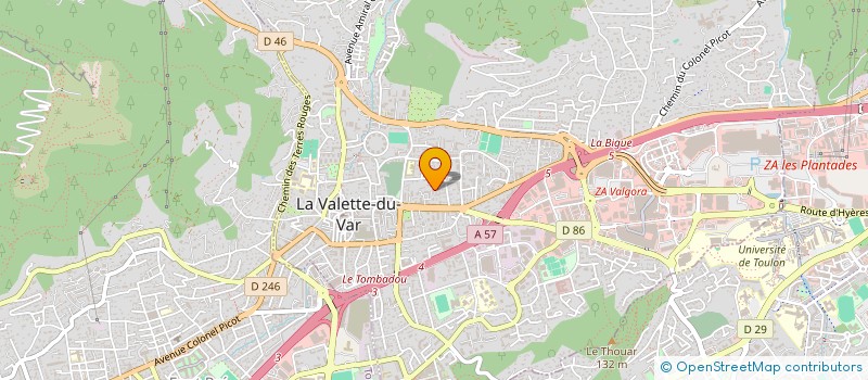 localisation de l'entreprise SCI LES CORDELIERS à LA VALETTE-DU-VAR