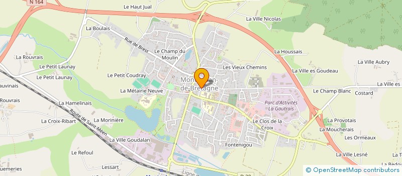 localisation de l'entreprise SCI LES CORDONS BLEUS  MONTAUBAN-DE-BRETAGNE