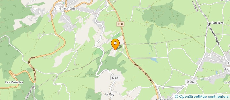 localisation de l'entreprise SCI LES CORJOTS  VILLEMONTAIS