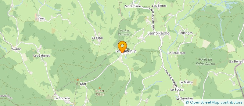 localisation de l'entreprise SCI LES CORNELOUPS  SAINT-RACHO