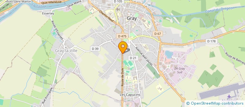 localisation de l'entreprise SCI LES CORNES DU BREUIL à GRAY