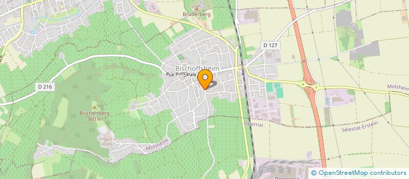 localisation de l'entreprise SCI LES COSMIQUES DU MONT BLANC  BISCHOFFSHEIM