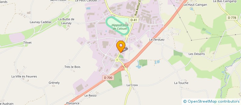 localisation de l'entreprise SCI LES COTAS à LOUDEAC