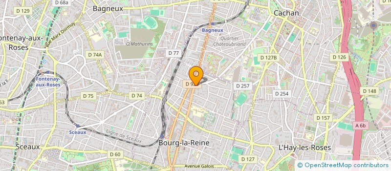 localisation de l'entreprise SCI LES COTEAUX à BOURG-LA-REINE