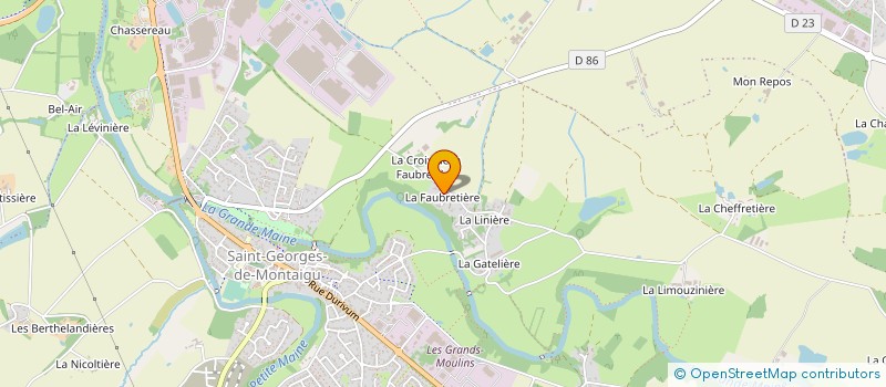 localisation de l'entreprise SCI LES COTEAUX à MONTAIGU-VENDEE