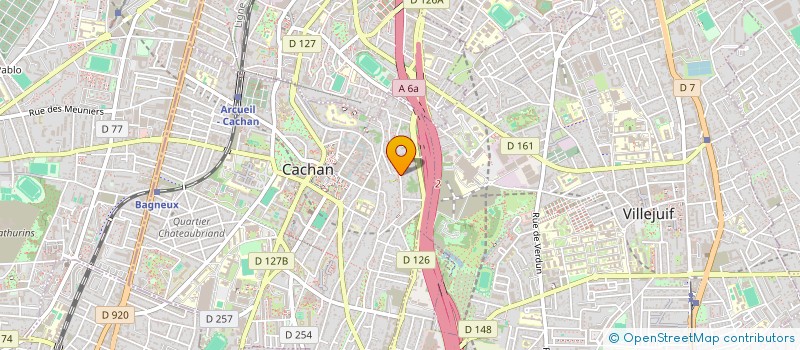 localisation de l'entreprise SCI LES COTEAUX  CACHAN