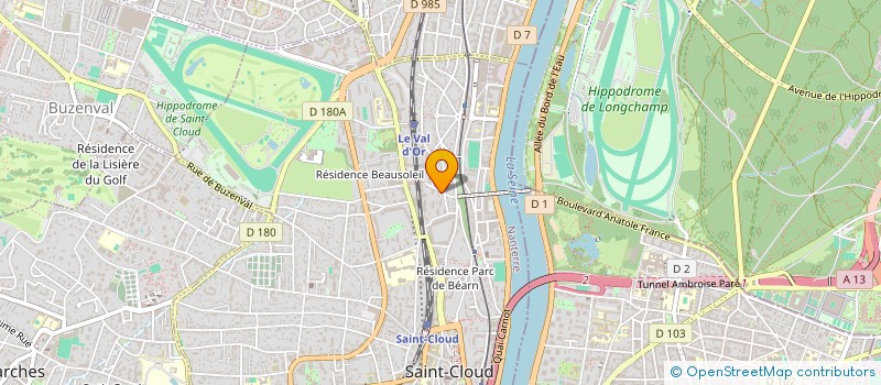 localisation de l'entreprise SCI LES COTEAUX à SAINT-CLOUD