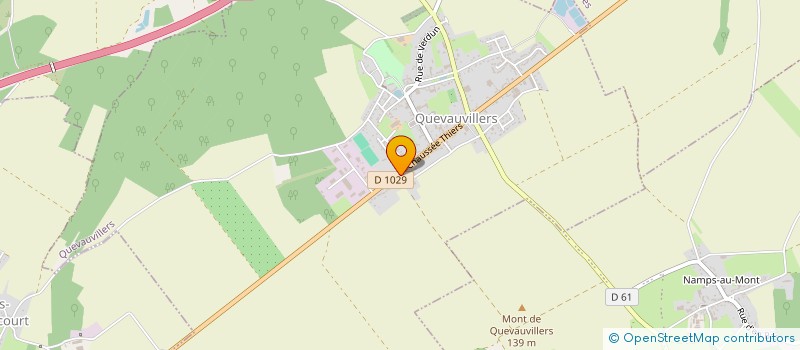 localisation de l'entreprise SCI LES COTEAUX  QUEVAUVILLERS