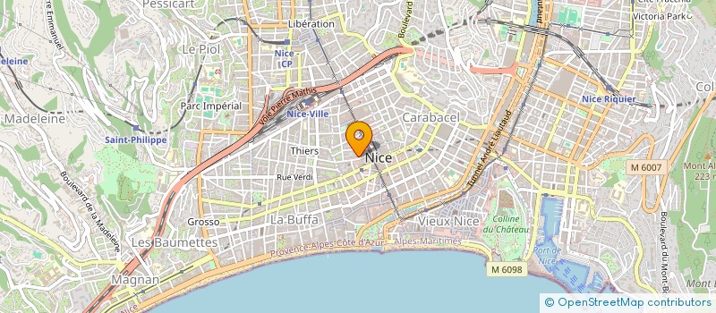 localisation de l'entreprise SCI LES COTEAUX à NICE