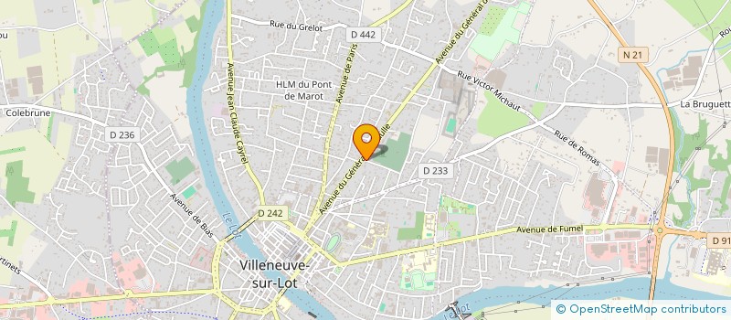 localisation de l'entreprise SCI LES COTEAUX  VILLENEUVE SUR LOT