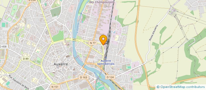 localisation de l'entreprise SCI LES COTEAUX à AUXERRE