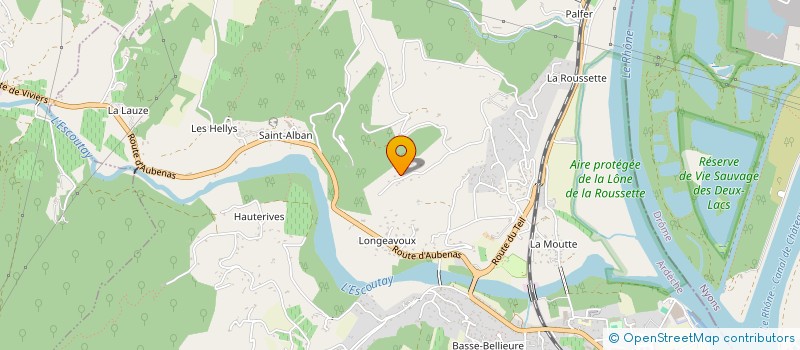 localisation de l'entreprise SCI LES COTEAUX  LA BATIE-ROLLAND