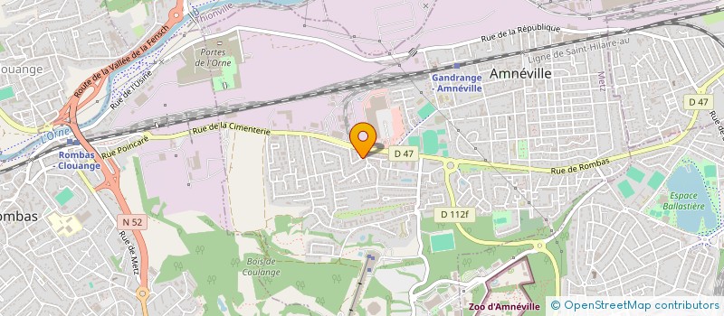 localisation de l'entreprise SCI LES COTEAUX  AMNEVILLE