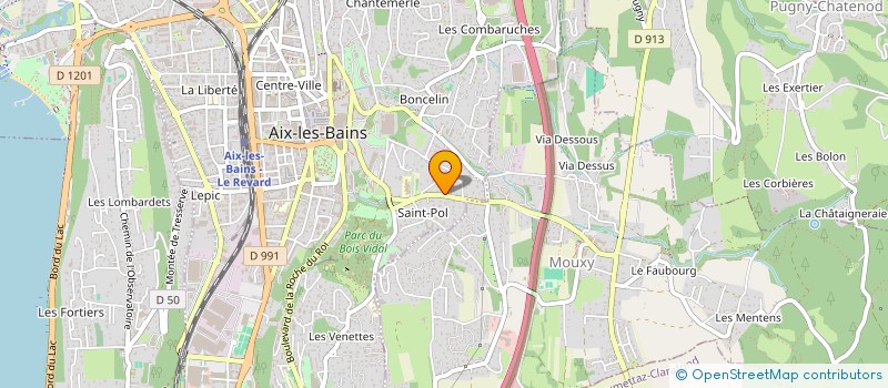 localisation de l'entreprise SCI LES COTEAUX D'AIX  AIX-LES-BAINS