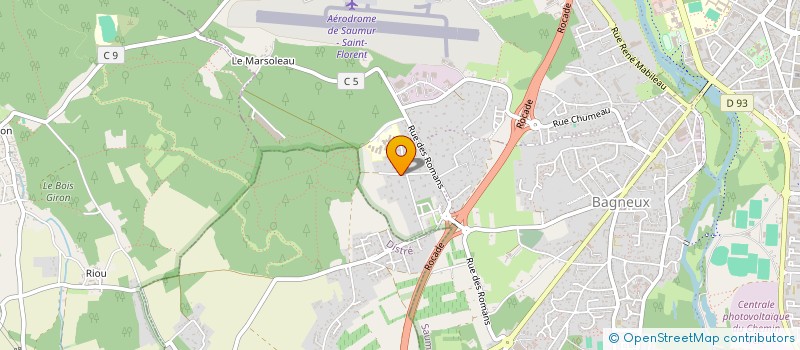 localisation de l'entreprise SCI LES COTEAUX DE BAGNEUX  SAUMUR