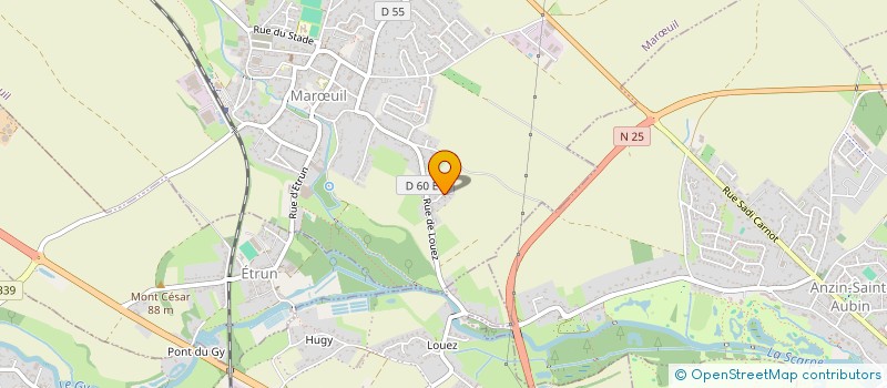 localisation de l'entreprise SCI LES COTEAUX DE LA SCARPE  MARUIL