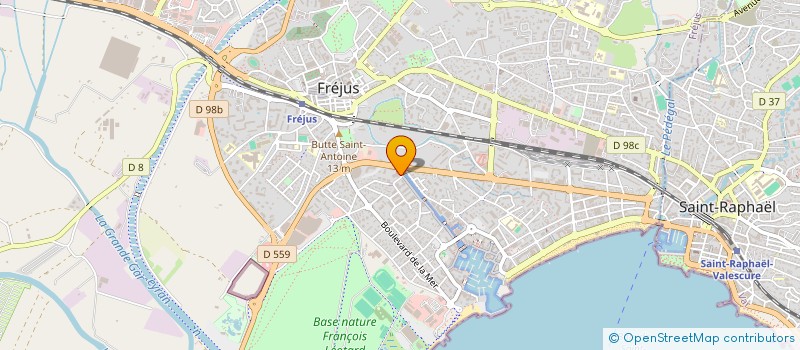 localisation de l'entreprise SCI LES COTEAUX DE ST JEANNET à FREJUS