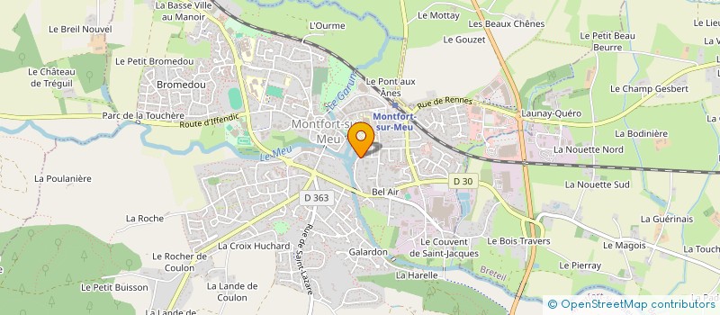 localisation de l'entreprise SCI LES COTEAUX DU MEU  MONTFORT-SUR-MEU