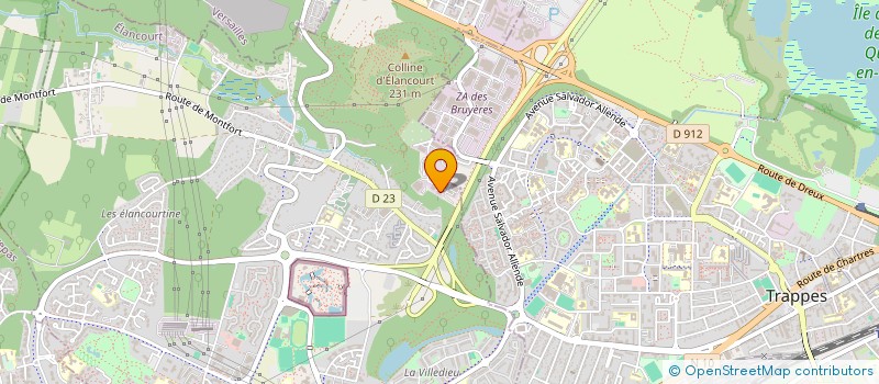 localisation de l'entreprise SCI LES COTES  ELANCOURT