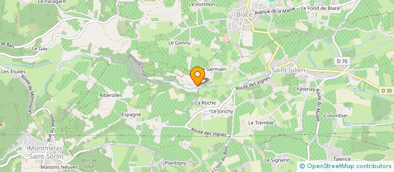 localisation de l'entreprise SCI LES COTES  SAINT-JULIEN