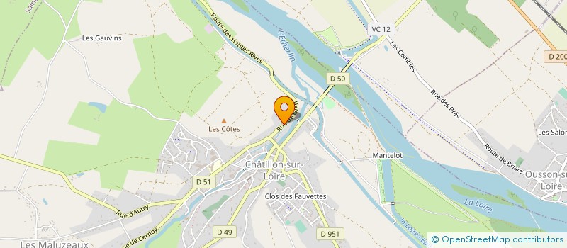 localisation de l'entreprise SCI LES COTES DE CHATILLON  CHATILLON-SUR-LOIRE
