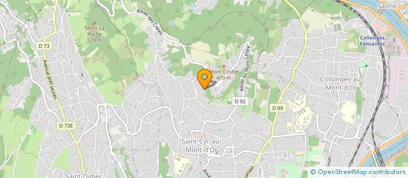 localisation de l'entreprise SCI LES COTES DU MONT CINDRE  SAINT CYR AU MONT D OR