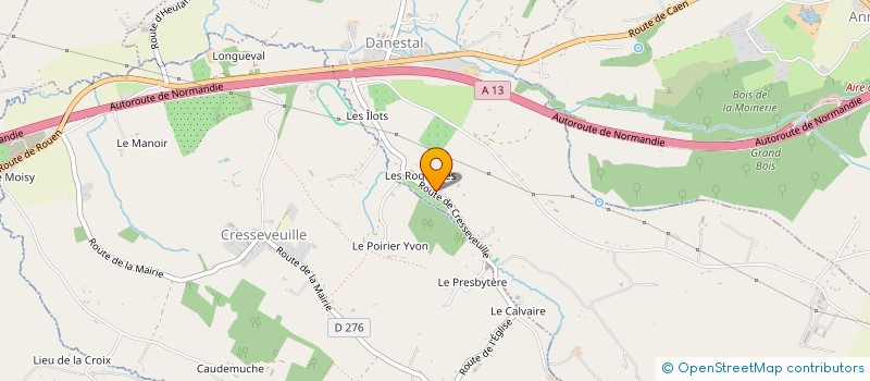 localisation de l'entreprise SCI LES COTILLETS  DANESTAL