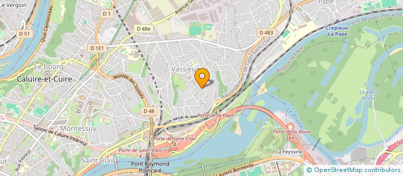 localisation de l'entreprise SCI LES COTTAGES  CALUIRE-ET-CUIRE