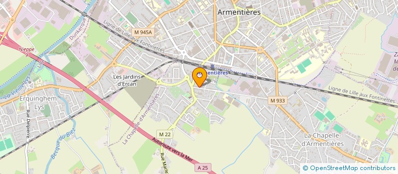 localisation de l'entreprise SCI LES COTTAGES  LA CHAPELLE-D'ARMENTIERES