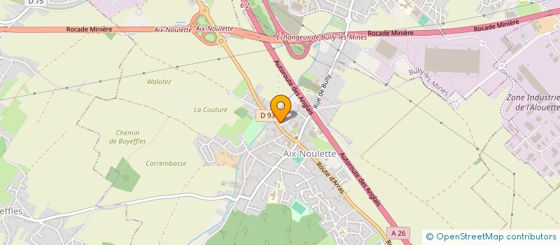 localisation de l'entreprise SCI LES COTTAGES DE L'ARTOIS  AIX-NOULETTE