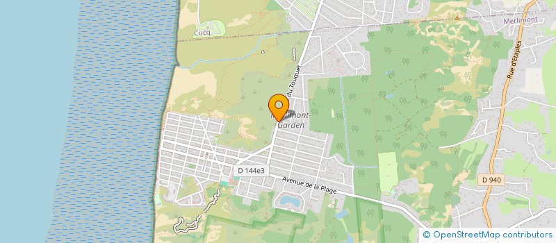 localisation de l'entreprise SCI LES COTTAGES DE LA BAIE  MERLIMONT