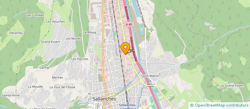 localisation de l'entreprise SCI LES COUCOUS à SALLANCHES