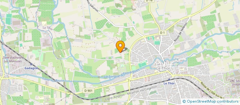 localisation de l'entreprise SCI LES COUDELIERES  LE THOR