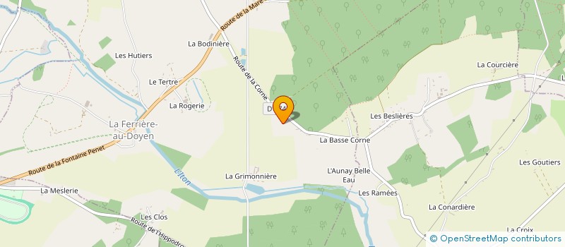 localisation de l'entreprise SCI LES COUDRAY à LA FERRIERE-AU-DOYEN