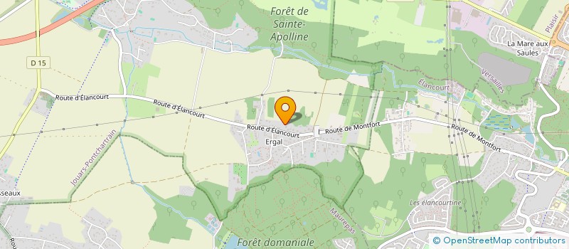 localisation de l'entreprise SCI LES COUDRAYS  JOUARS-PONTCHARTRAIN