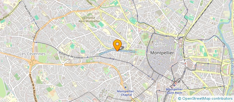 localisation de l'entreprise SCI LES COUFFINAUX à MONTPELLIER