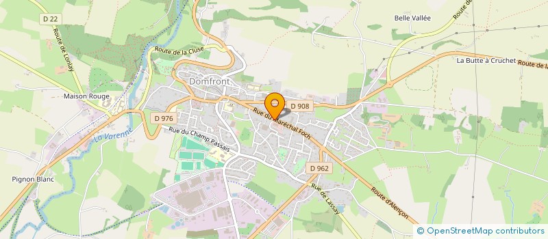 localisation de l'entreprise SCI LES COULEURS à DOMFRONT-EN-POIRAIE