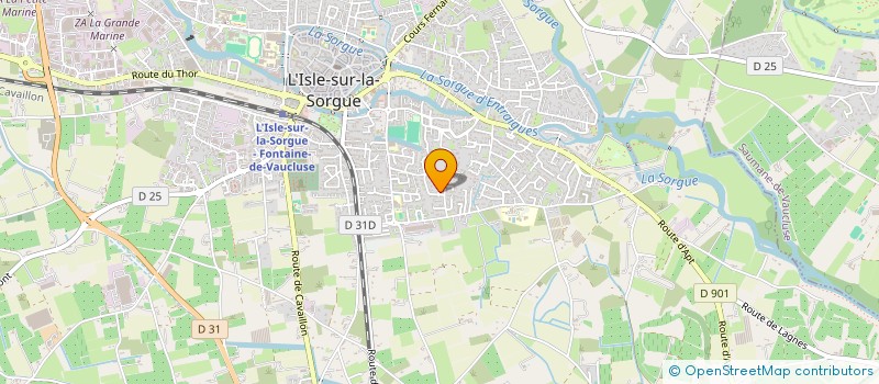 localisation de l'entreprise SCI LES COULEURS DU TEMPS  L'ISLE-SUR-LA-SORGUE