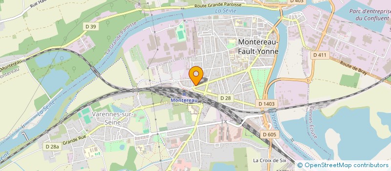 localisation de l'entreprise SCI LES COULISSES à MONTEREAU-FAULT-YONNE
