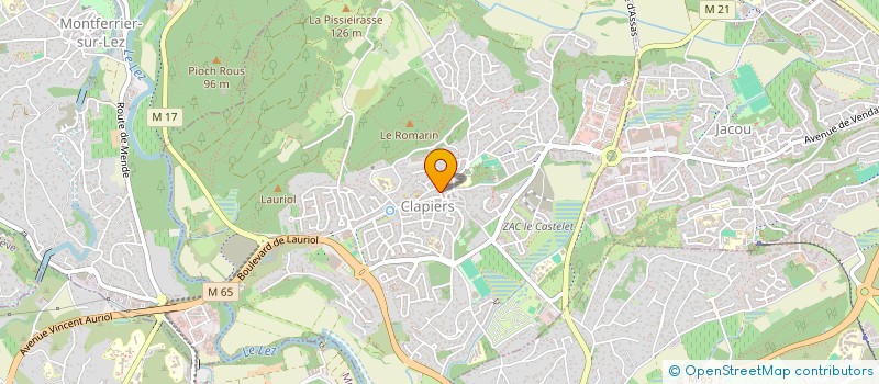 localisation de l'entreprise SCI LES COULISSES  CLAPIERS