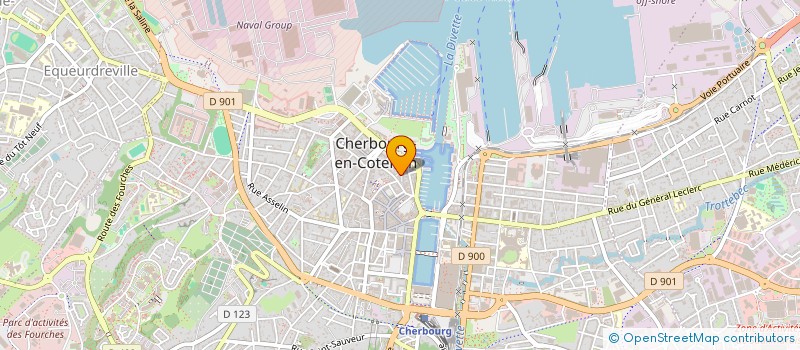 localisation de l'entreprise SCI LES COURLIS à CHERBOURG-EN-COTENTIN