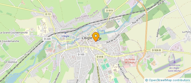 localisation de l'entreprise SCI LES COURLIS à L'AIGLE