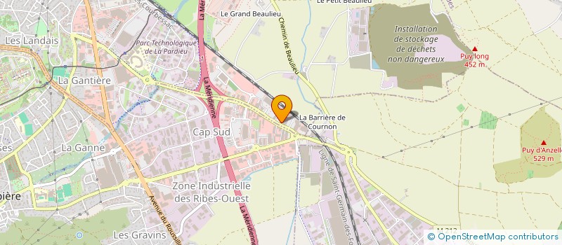 localisation de l'entreprise SCI LES COURLIS  CLERMONT-FERRAND