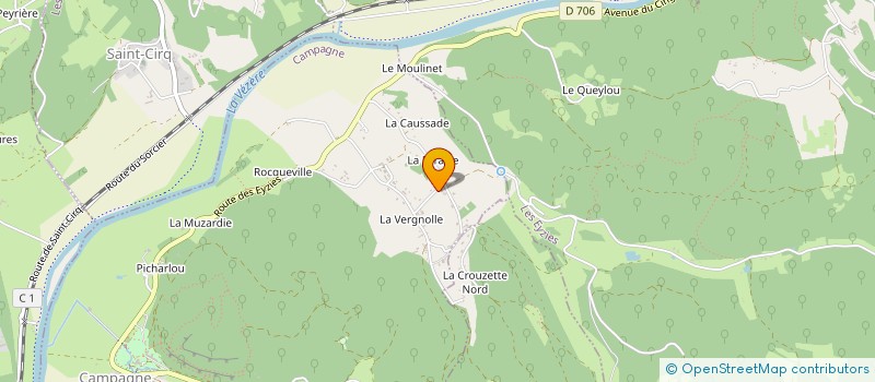 localisation de l'entreprise SCI LES COURREGES  SAINT-CHAMASSY